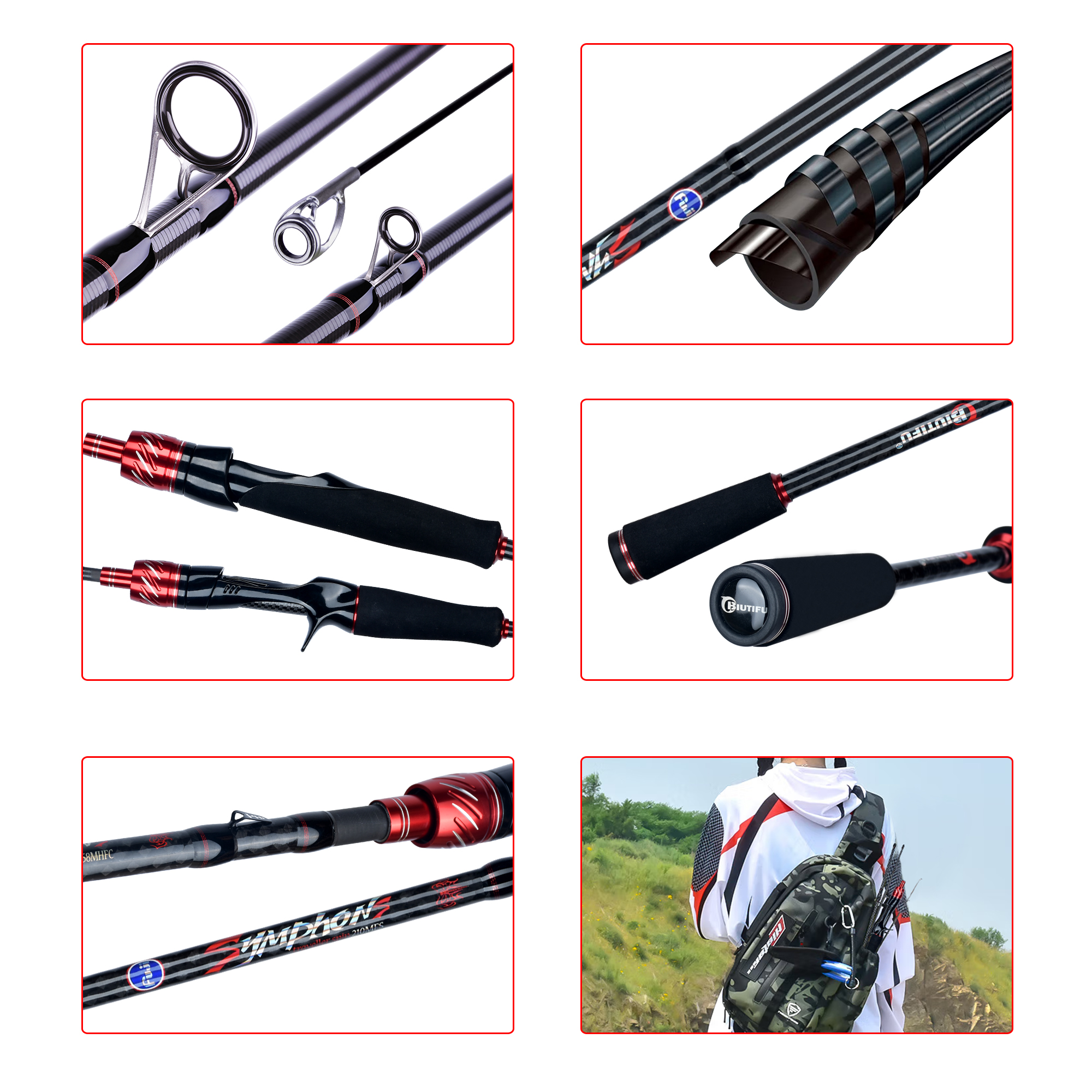 BIUTIFU Spinning Casting Fuji  - Fishing Rod Surf recensie en prijs