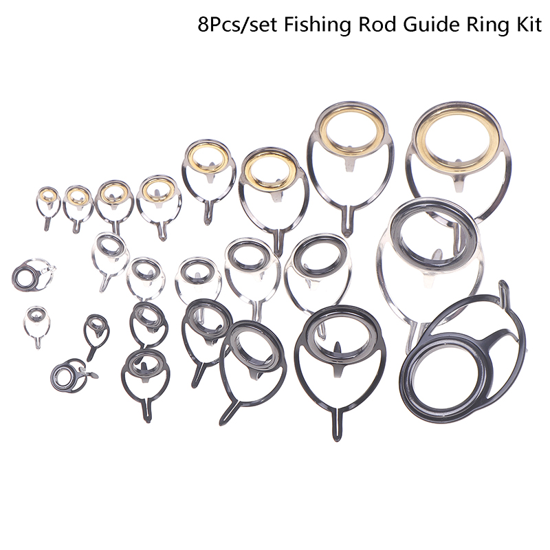 8Pcs Fishing Tackle Stainless  - Fishing Rod Guide Replacement recensie en prijs