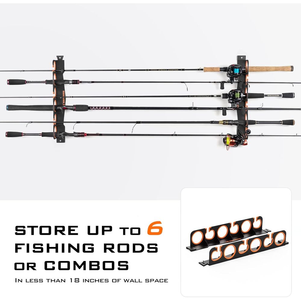 Rod Holder Organizer: Wall/Cei - Fishing Rod Combo recensie en prijs