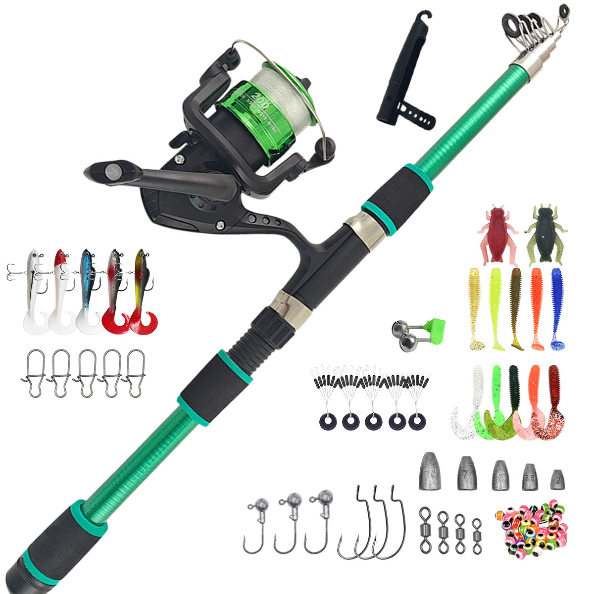 Portable Telescopic Fishing Ro - Fishing Rod Combo recensie en prijs