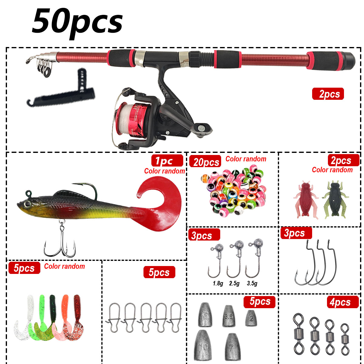 Portable Telescopic Fishing Ro - Fishing Rod Combo recensie en prijs