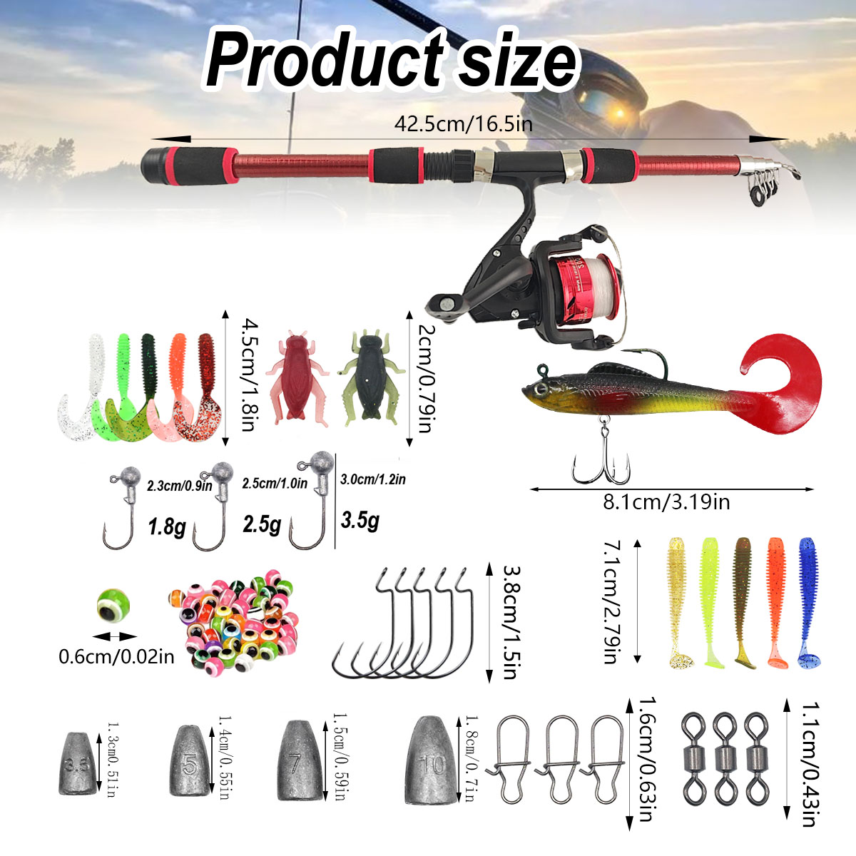 Portable Telescopic Fishing Ro - Fishing Rod Combo recensie en prijs