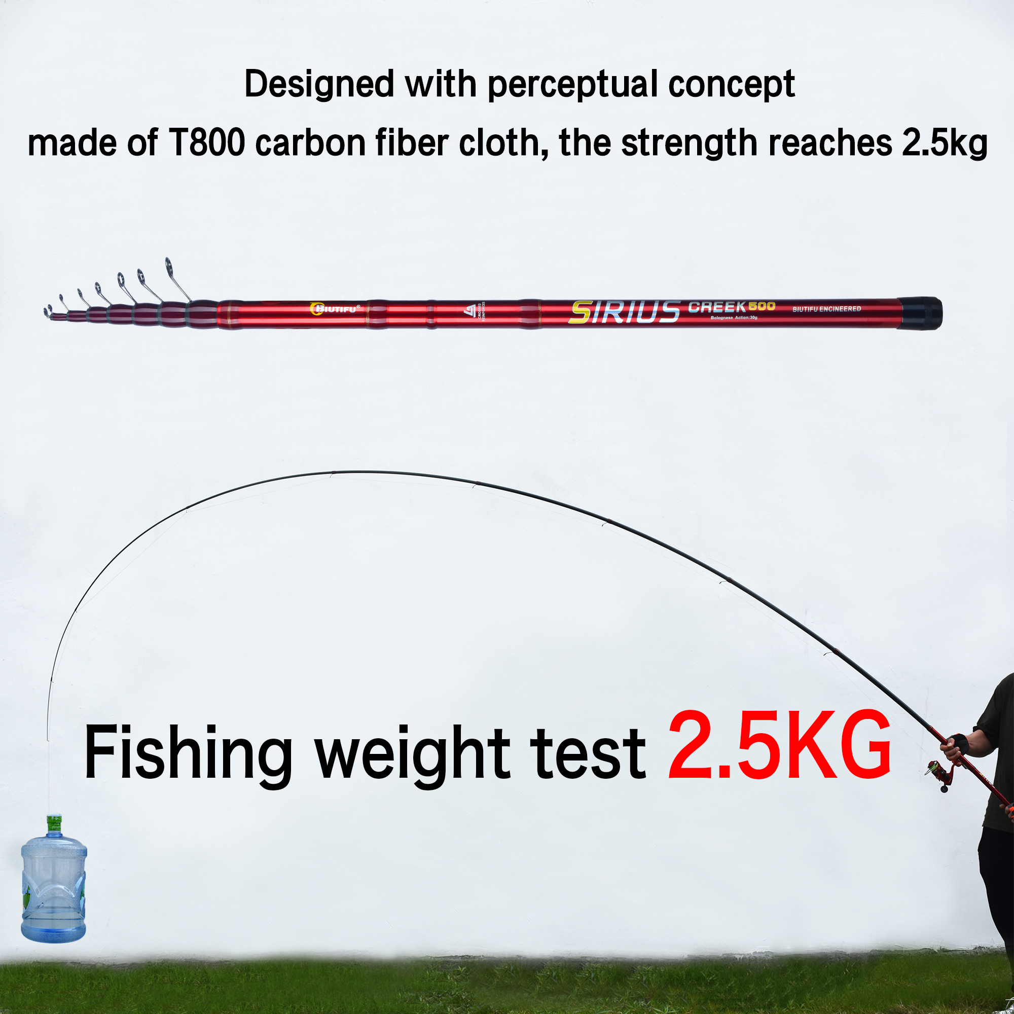 BIUTIFU Telescopic Bolognese F - Fishing Rod Surf recensie en prijs