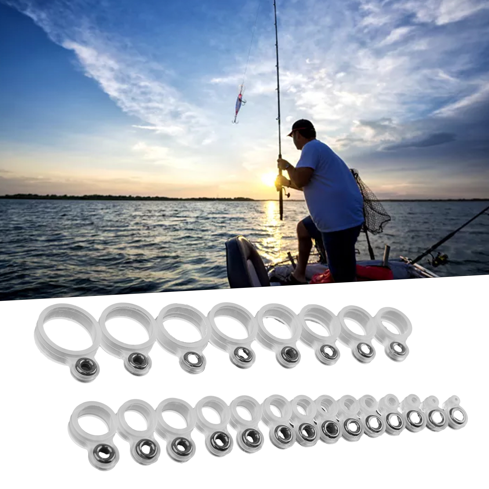 14/22Pcs Fishing Rod Eyelet Re - Fishing Rod Guide Replacement recensie en prijs