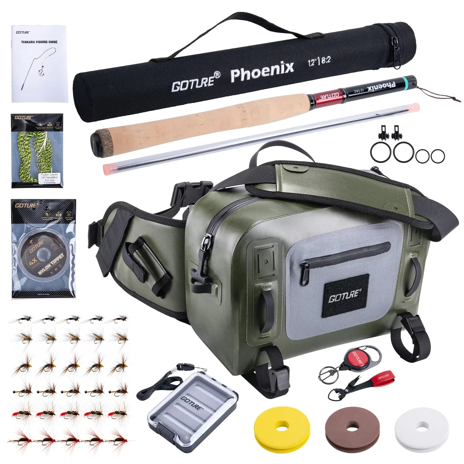 Goture 3.6m Tenkara Rod Set wi - Fishing Rod Fly recensie en prijs
