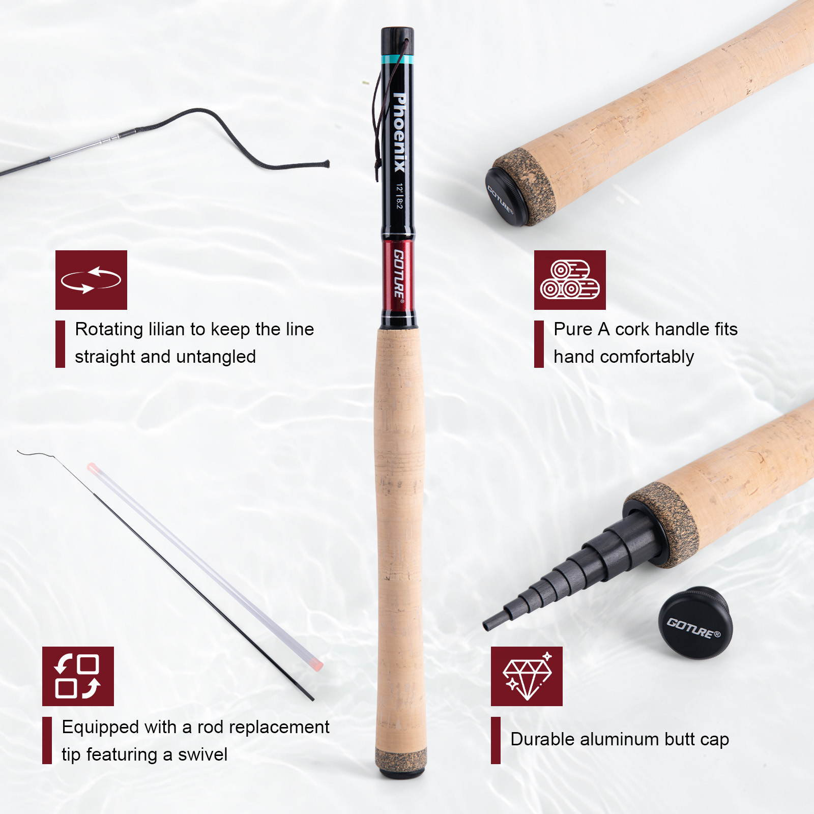 Goture 3.6m Tenkara Rod Set wi - Fishing Rod Fly recensie en prijs