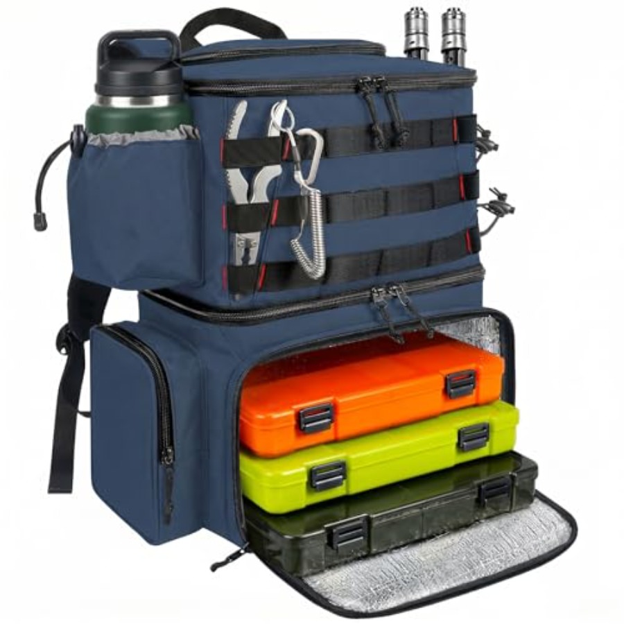 Fishing Backpack, Water Resist - Fishing Rod Holder recensie en prijs