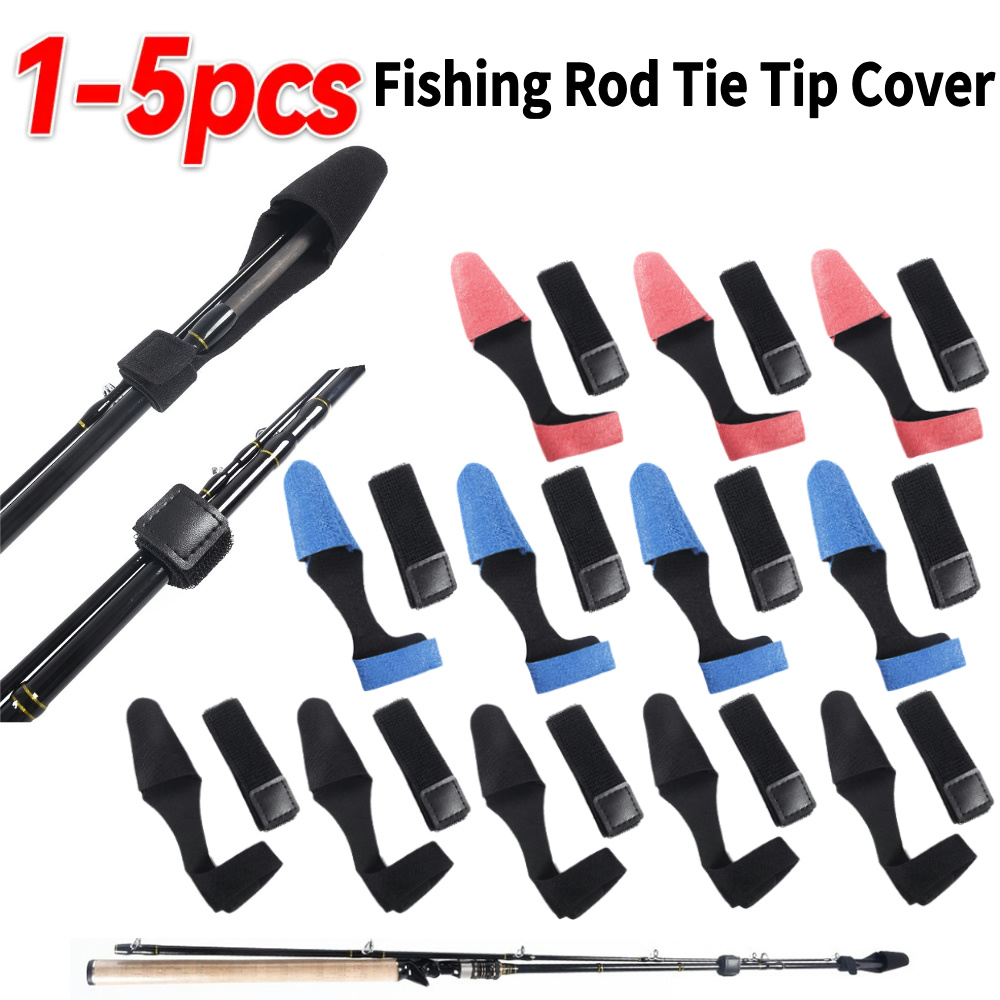 1-5PCS Fishing Rod Tie Tip Cov - Fishing Rod Case recensie en prijs