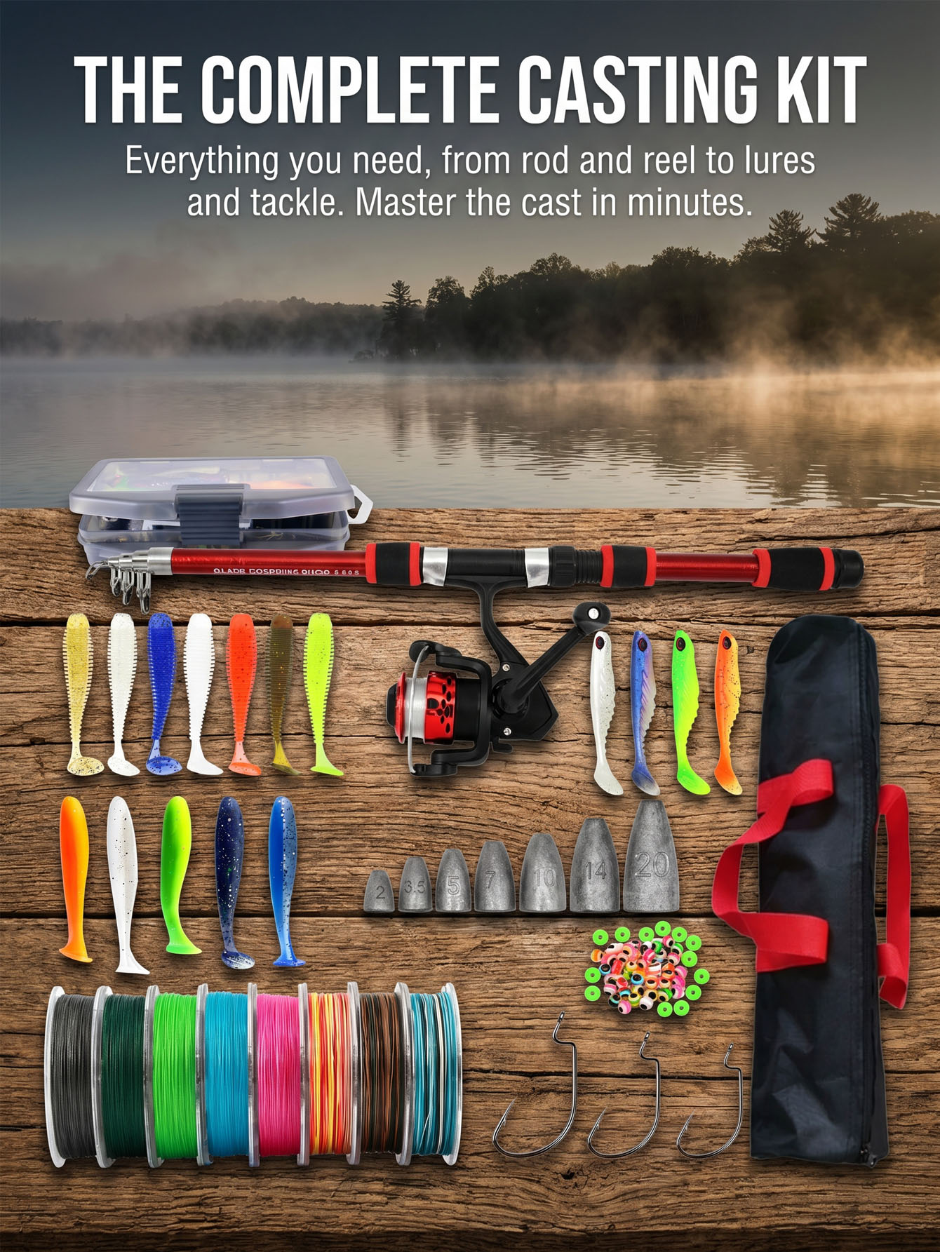 Fishing Rod Reel Combos Collap - Fishing Rod Spinning recensie en prijs