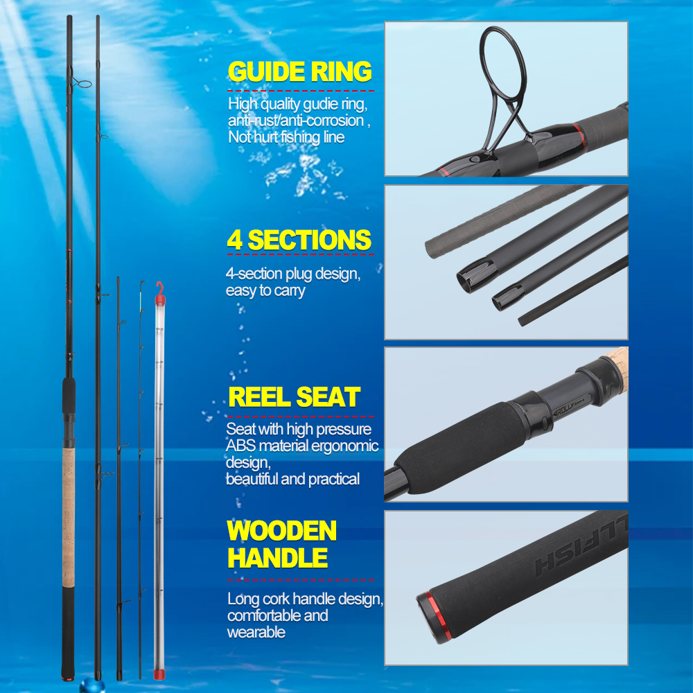 ROLLFISH 3.6m/3.9m Carbon Feed - Fishing Rod Tip Replacement recensie en prijs