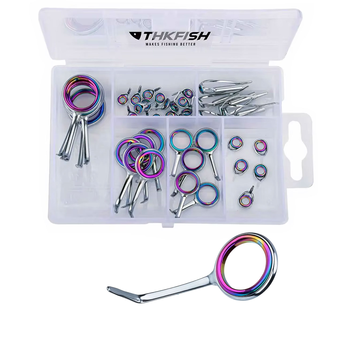 40pcs Colorful Fishing Rod Gui - Fishing Rod Guide Replacement recensie en prijs
