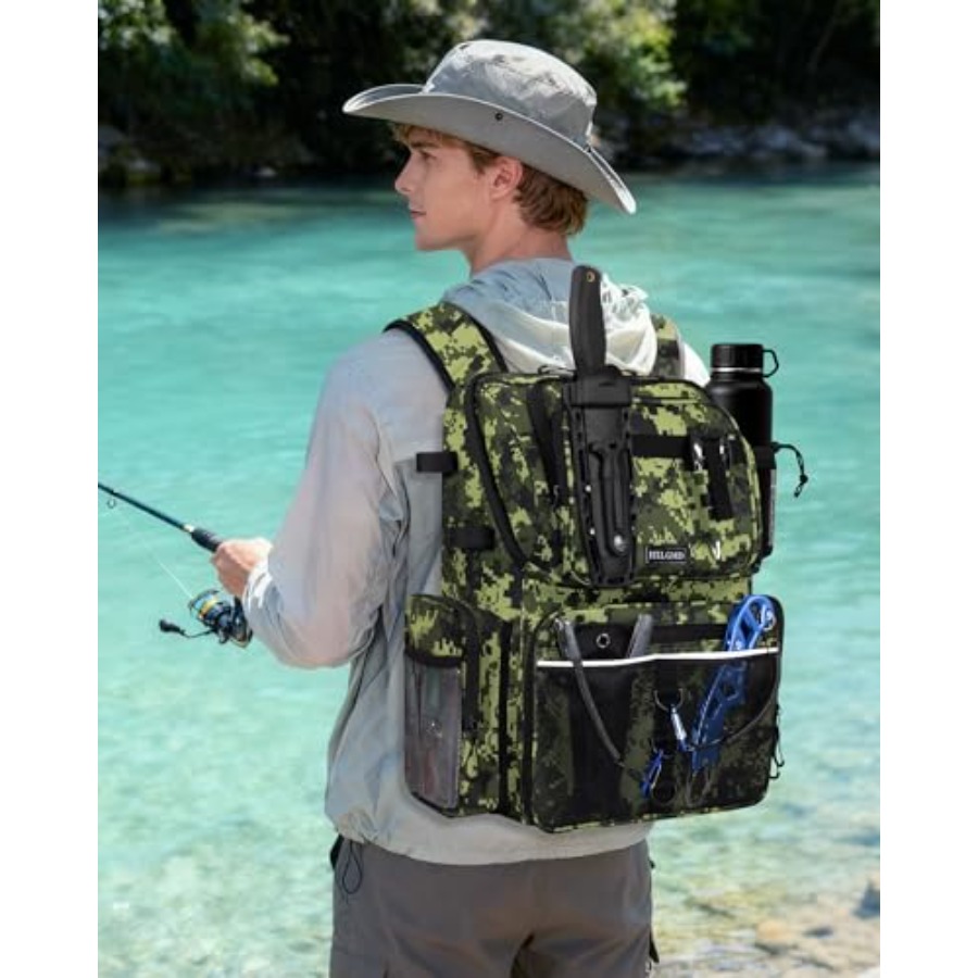 Fishing Backpack with Rod Hold - Fishing Rod Holder recensie en prijs