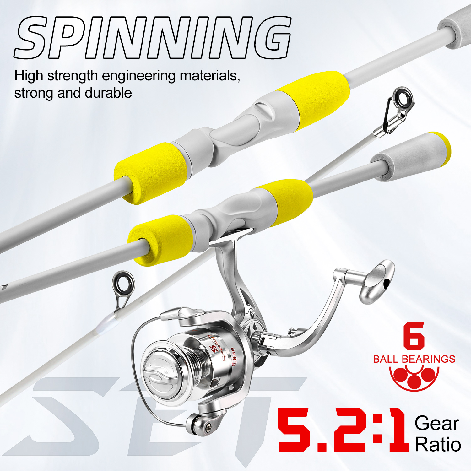 Sougayilang 2section Spinning  - Fishing Rod Carbon Fiber recensie en prijs