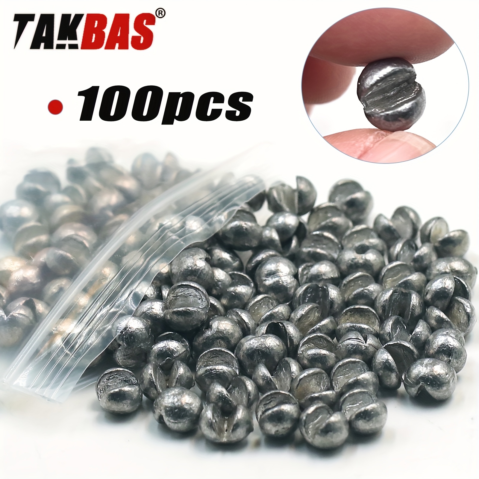 TAKBAS 100pcs Lead Fishing Wei - Fishing Rod Building Kit recensie en prijs