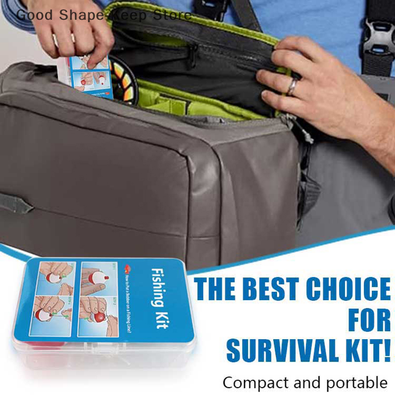 24Pcs Emergency Fishing Kit Po - Fishing Rod Case recensie en prijs